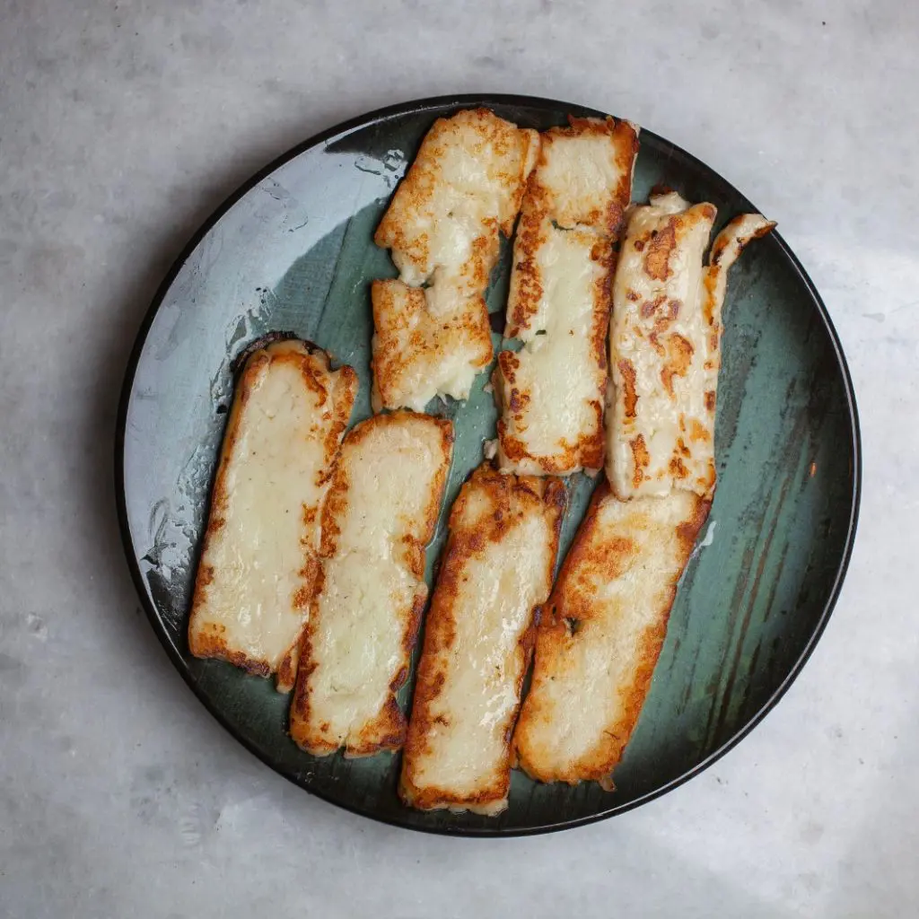 Roasted Halloumi Cheese Plate